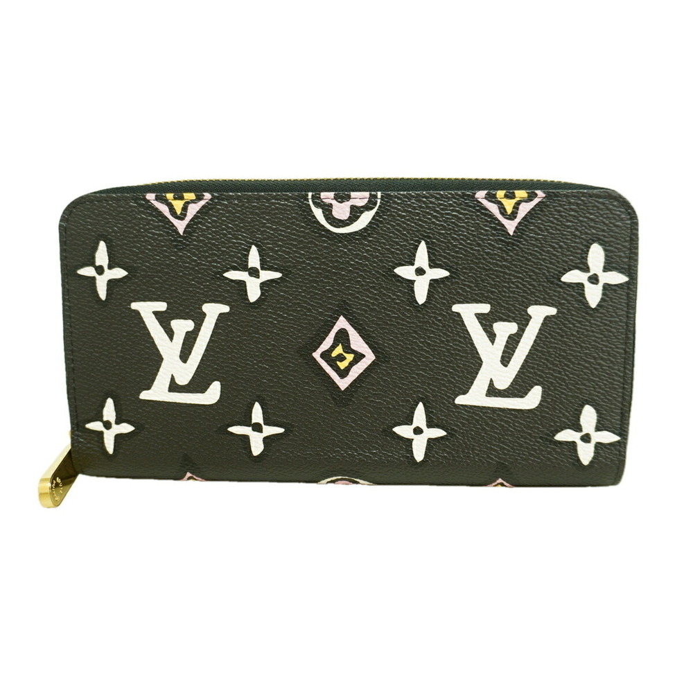 Louis Vuitton Wild at Heart Zippy Wallet M80683 Black Women's Long P3578277
